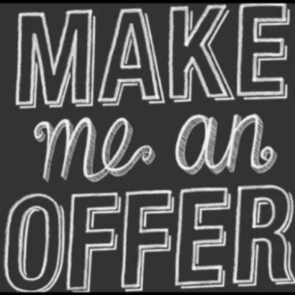Love the item but not the price? Make me an offer!